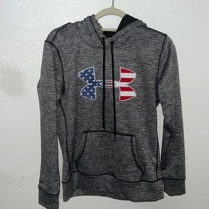 Under Armour hoodie, American Flag logo